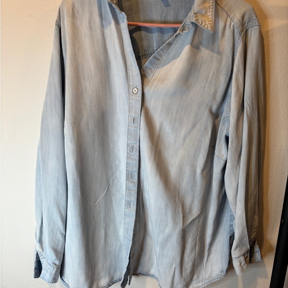 Cloth & Stone Sky Blue Collared Shirt by anthropology